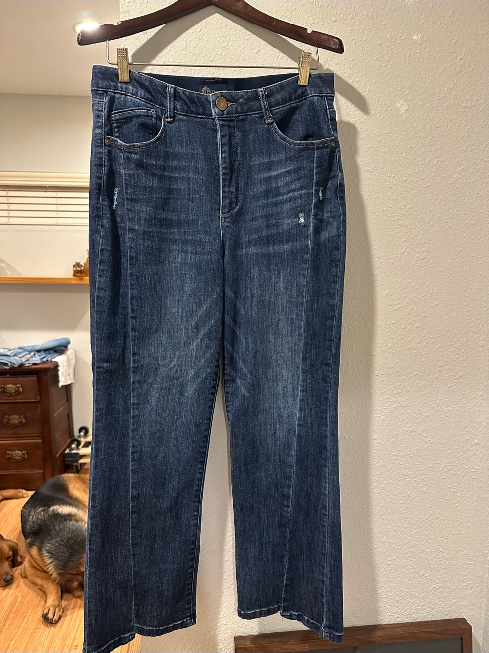 Women's Democracy Dark Blue Straight-Leg Jeans